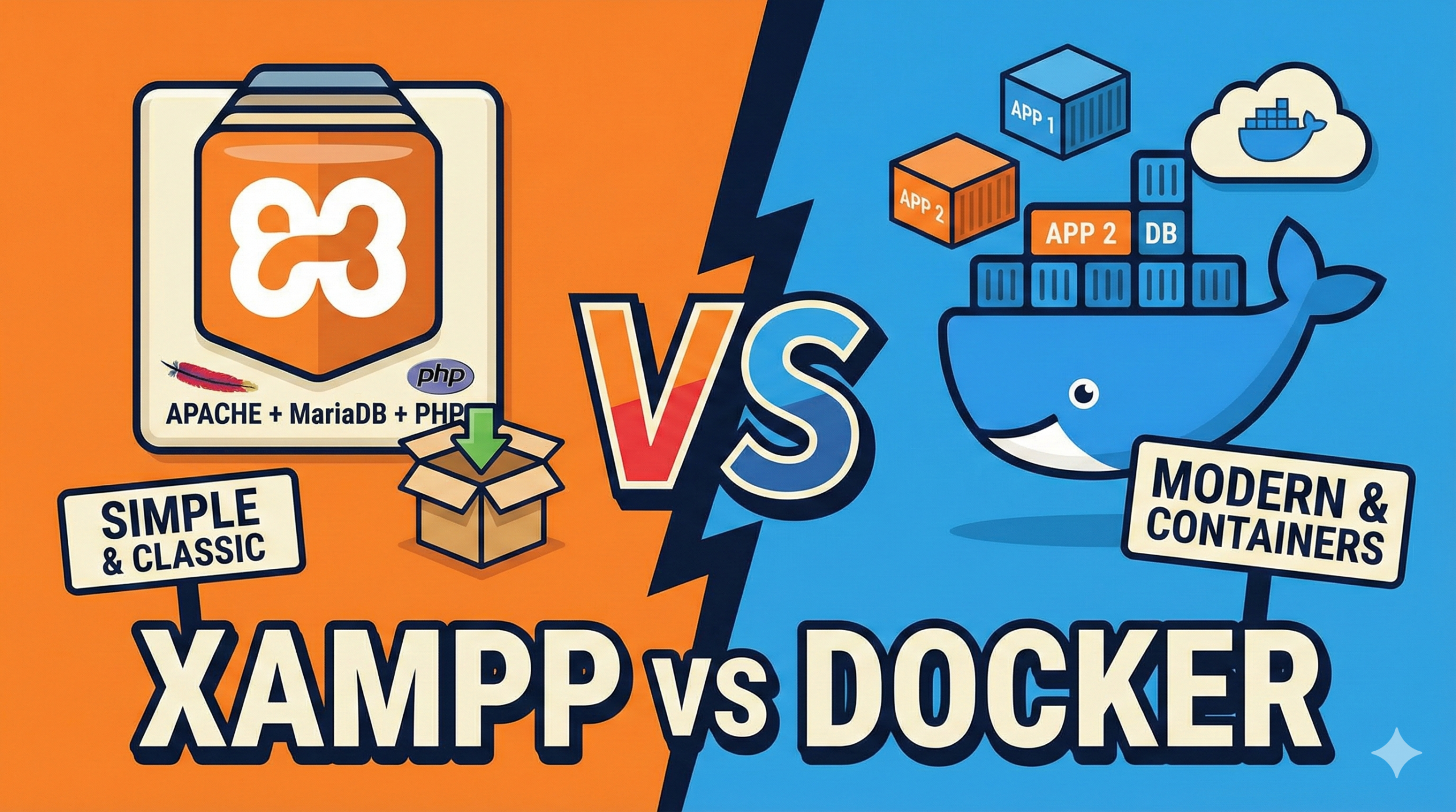 xampp vs docker for development in local environment